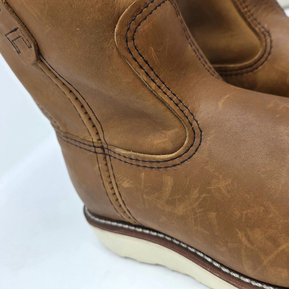 Red Wing Pecos 866 Pull On Leather Work Boot US 5 | EU 37 Made in USA Brown NEW - Picture 9 of 16